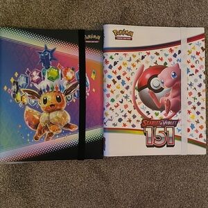 Pokemon Scarlet & Violet 151 and Prismatic Card Binders set.